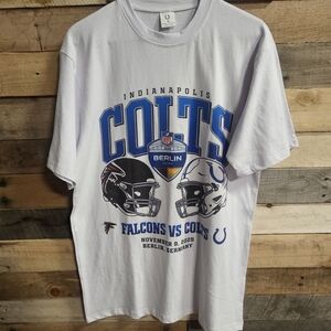 Indianapolis Colts Berlin Game Graphic Tee - White & Royal Blue
